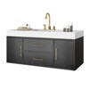 48 Inch Floating Bathroom Vanity With 2 Drawers Wall Mounted Storage Cabinet - 2 of 4
