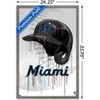 Trends International MLB Miami Marlins - Drip Helmet 22 Framed Wall Poster Prints - 3 of 4