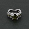 Skylar Wedding Ring Set for Women Engagement Ring Wedding Band Cz Ginger Lyne Collection - 2 of 4
