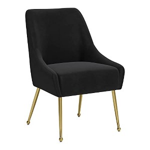 Zuo Maxine Dining Chair Black & Gold - 1 of 4