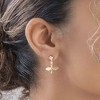 SHINE by Sterling Forever CZ Dragonfly Dangle Earrings - 2 of 3