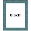 PosterPalooza | Photo Size Simple Blue Picture Frame - UV Acrylic, Foam Board Backing, Hanging Hardware - 2 of 4