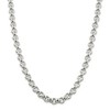Black Bow Jewelry Men's 9.5mm, Sterling Silver, Hollow Rolo Chain Necklace - 3 of 4