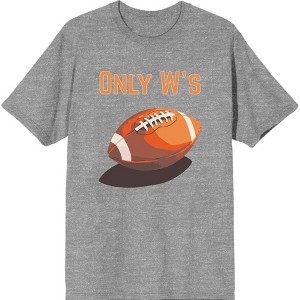 Only W's American Football Adult Crew Neck Short Sleeve Tee - 1 of 2