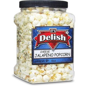 Jalapeno Popcorn by It's Delish, Bulk 6 Oz Jumbo Container (Jar) - 1 of 4