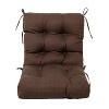 ARTPLAN Outdoor Cushions Seat Back Chair Cushions Wicker Tufted Pillow for Patio Outdoor Furniture - 2 of 4