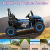 24V 2-Seater Kids UTV with Remote Control, Metal Frame, Spring Suspension, Max Speed 4.5MPH, for Ages 3+, Ride-On Car - 4 of 4