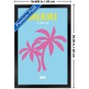 Trends International Reinders: Destinations - Destination Miami Framed Wall Poster Prints - 3 of 4