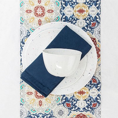 Zak Designs Confetti 12piece Dinner Plate, Salad Plate And Bowl Set