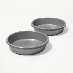 2pk Nonstick Mini Pie Dish Gray - Figmint™ - 1 of 4