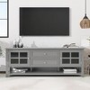 VYNXARIA TV Stand for TVs up to 60in, Entertainment Center with Multifunctional Storage Space,Gray - 3 of 4