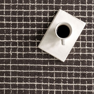 Melrose Charcoal Hand-Tufted Wool Area Rug 3' x 5'