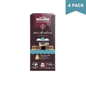 Caffe Mauro 100% Arabica Nespresso Coffee Capsules 10ct - Pack of 4 - 1 of 4