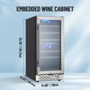 Coucheta 28-Bottle Wine Refrigerator – Freestanding Cooler for Red, White Wine, Champagne & Beer - 2 of 4