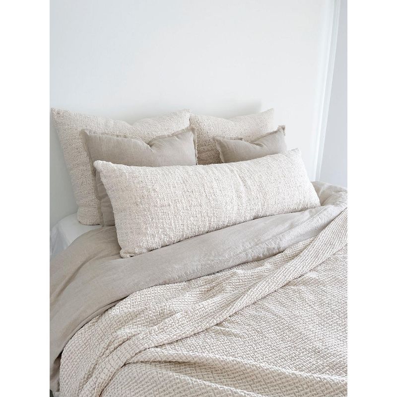 Cozy Cotton White Boucle Body Pillow, 1 of 9