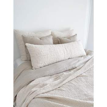 Cozy Cotton White Boucle Body Pillow