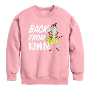 Boys' - Disney - Straight Outta Bermuda Graphic Long Sleeve Fleece Sweatshirt - 1 of 4