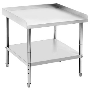 COZONY Stainless Steel Commercial Work Table, NSF Certified Heavy Duty with Adjustable Height & Baffle for Kitchen, Food Truck, Catering - 1 of 4