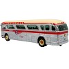 1959 GM PD4104 Motorcoach Bus "Continental Trailways" Silver & Cream with Red Stripes 1/87 (HO) Diecast Model by Iconic Replicas - 4 of 4