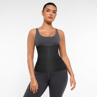 Feelingirl Women's Tummy Wrap Waist Trainer Black M