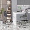 Infurnic Counter and Bar Stoos, Modern Counter Stool with  Ergonomic Backrest, Tall Stools for Kitchens, Bar, Home, Gray, 18.5"*19.1"*36.02" - 2 of 4