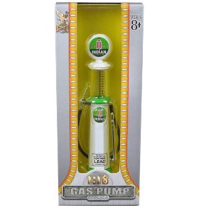 Indian Gasoline Vintage Gas Pump Cylinder 1/18 Diecast Replica by Road Signature - 1 of 3