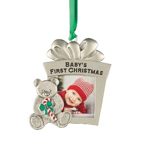 Collections Etc Baby's First Christmas Photo Ornament - 1 of 2