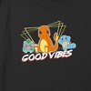 Girl's Pokemon Three Starters of Kanto Good Vibes Crop Top T-Shirt - 2 of 3
