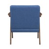 NicBex 1pc Accent Chair with Solid Rubberwood Frame Lounge Chair Reading Chair Comfy Chair Home Furniture for Living Room, Blue - 2 of 4
