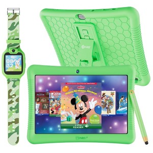 Contixo 10" Android Kids Tablet 32gb, 80+ Disney Storybooks & Stickers, Kid-proof Case With Kickstand & Stylus, with Kids Watch (2025 Model) - 1 of 4