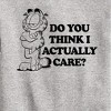 Boys' - Garfield - Do You Think I Actually Care Graphic Long Sleeve Fleece Sweatshirt - 2 of 4