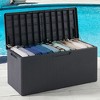 Toomax Portofino Large 90 Gallon Plastic Outdoor Storage Deck Box with Lockable Lid and 450 Pound Weight Capacity for Backyard Patio Decks, Gray - 4 of 4