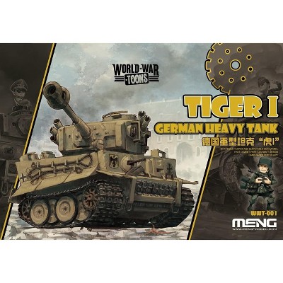 Meng WWT-001 World War Toons Tiger I German Heavy Tank Plastic Model Kit