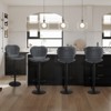 Bar Stools with High Backrest Adjustable Swivel Bar Stools Set of 4, Soft Cushioned Chairs Modern Barstools for Dining Room Counter Height - 4 of 4