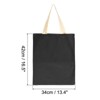 Unique Bargains Canvas Reusable Large Creative Washable Decoration Tote Bag - 2 of 4
