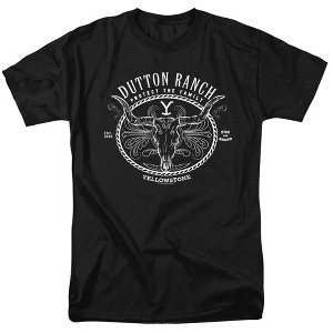 Yellowstone One Color Protect The Family White Adult T-Shirt Black - 1 of 4