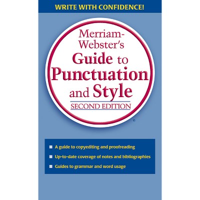 Merriam-webster's Guide To Punctuation And Style - 2nd Edition ...