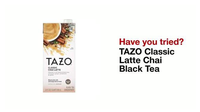 Tazo Classic Latte Chai Black Tea - 32oz, 2 of 16, play video