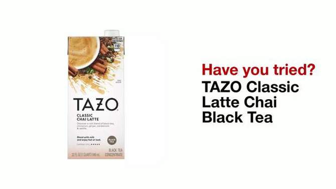 Tazo Classic Latte Chai Black Tea - 32oz, 2 of 16, play video