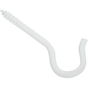 National Hardware 2.5 in. L White Steel Ceiling Hook 25 lb. cap. 1 pk - 1 of 1