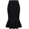 Hobemty Women's Office Fishtail Stretchy High Waist Bodycon Pencil Skirts - 2 of 4