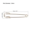 Unique Bargains Metal Blankets Crafts Brooch Making Home Sewing Large Safety Pins 15 Pcs - 2 of 4