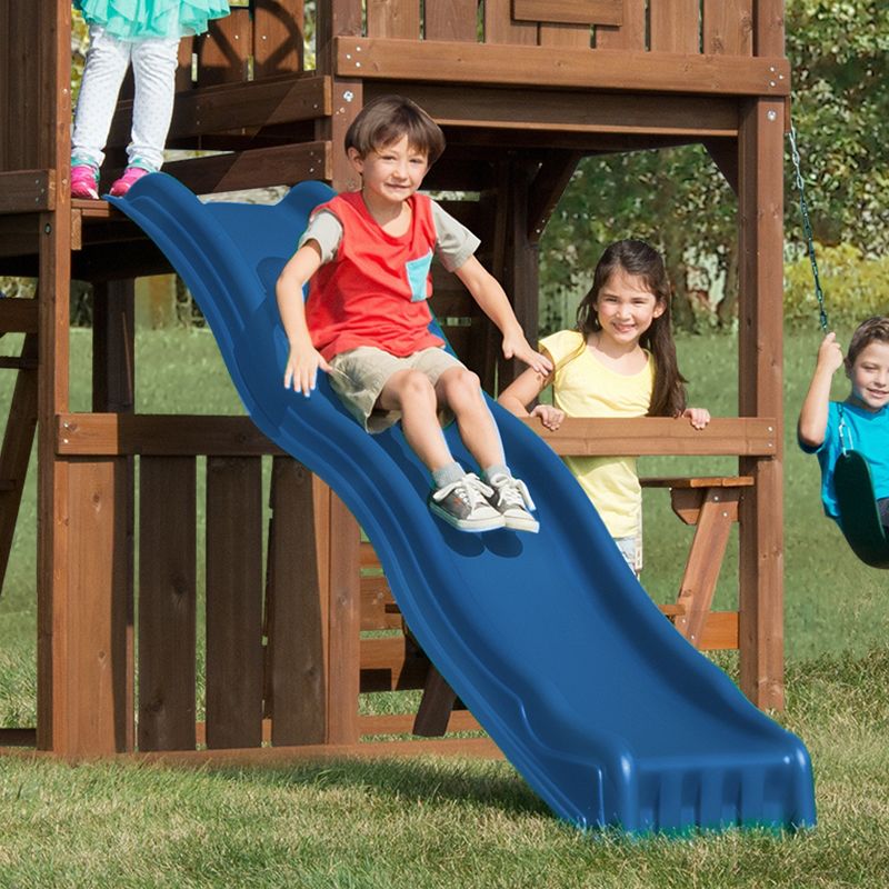 Gorilla Playsets Cool Wave Slide - Mounts to 42-in to 48-in Deck Heights, 3 of 6