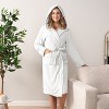 PAVILIA Women Robe with Hood, Fleece Plush Soft Long Hooded Robe, Fluffy Fuzzy Cozy Warm Bathrobe Shower Spa House - 4 of 4