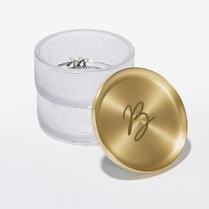 Delicate Touch Gold and Glass Jewelry Box - 1 of 4