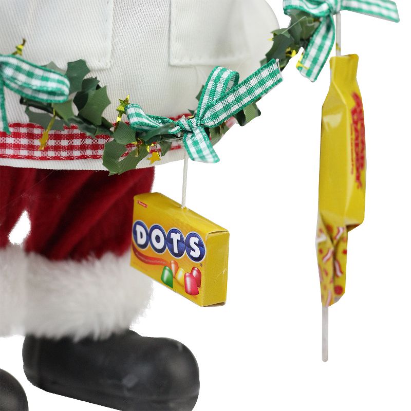Northlight 12" Santa Claus Holding a Garland with Tootsie Candies Christmas Decoration, 5 of 6