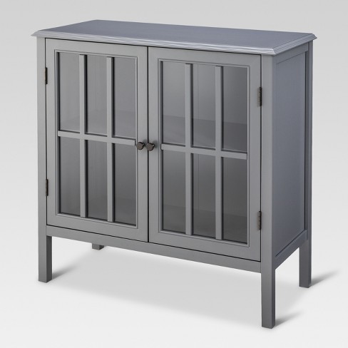 Windham 2 Door Accent Cabinet Cabinet Gray Threshold Target