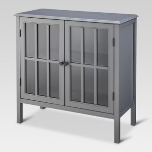 Windham Two-Door Storage Cabinet - Gray - Threshold
