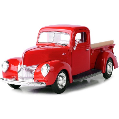 Motormax 73234RD * 1940 Ford Pickup Truck 1:24 Diecast Model Red 