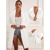 Allegra K Women's Faux Fur Winter Warm Belted Fluffy Jackets Overcoat Outerwear - 2 of 4